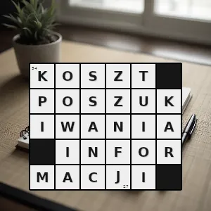 Hasło krzyżówkowe danie kosza - koszt poszukiwania informacji – rozwiązanie, synonimy, podpowiedzi i definicje krzyżówkowe
